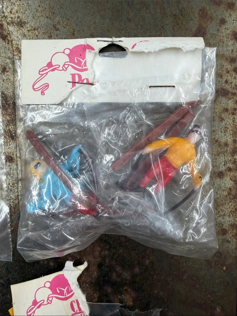 Vintage Assorted Sports Theme Cake Toppers Lot, Including Soccer,Skiing, Karate